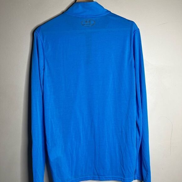 Under armour heat gear 1/4 zip jacket men’s size small blue - Picture 2 of 8